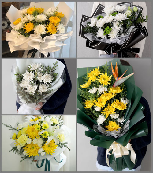 湖北黄冈市英山县金家铺镇八里山村白事花束代送